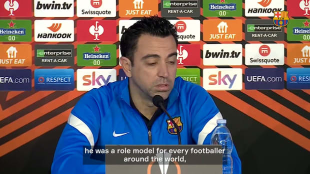 Xavi on playing at Diego Maradona stadium